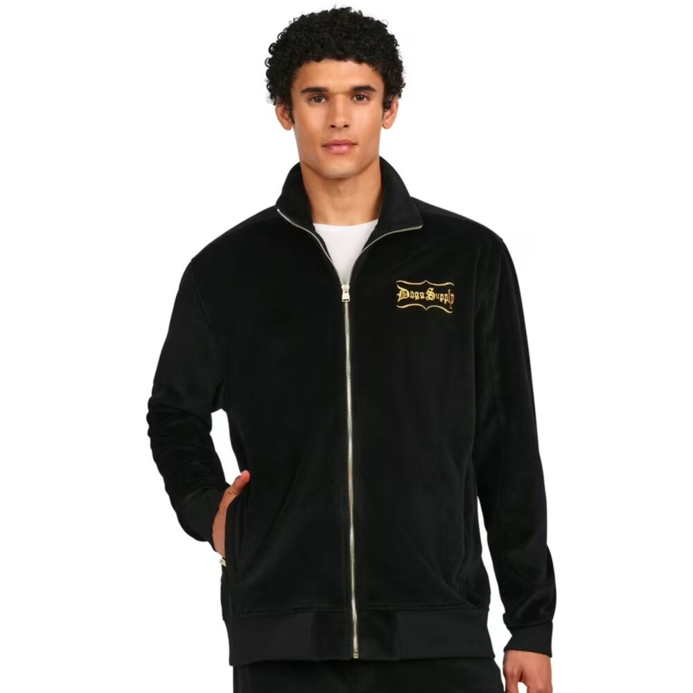 Dogg Supply Velour Black Jacket 2XL